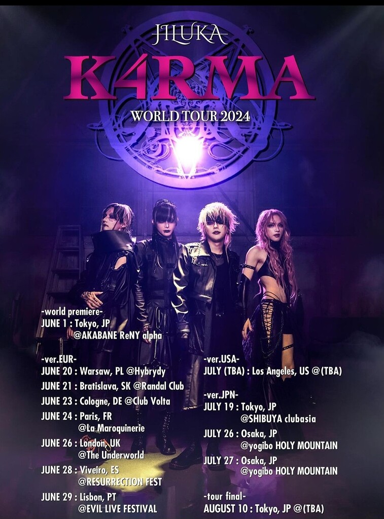 JILUKA announce WORLD TOUR 2024 K4RMA (Japan, Europe and LA) - Page 10 ...