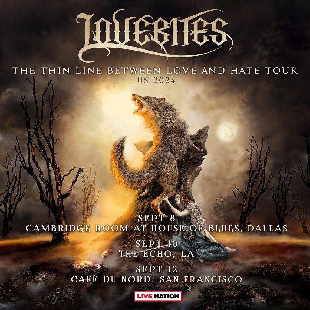 LOVEBITES US Tour 2024 "The Thin Line Between Love And Hate," Events